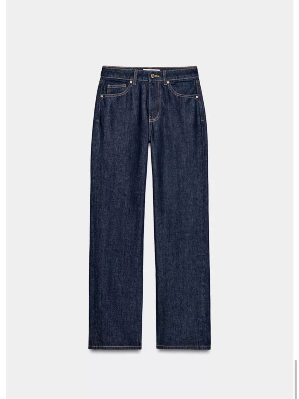 Zara Women Dark Blue Straight-Leg Jeans never worn